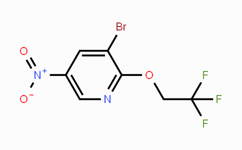 CAS No. 1051372-09-8, 3-Bromo-5-nitro-2-(2,2,2-trifluoroethoxy)-pyridine