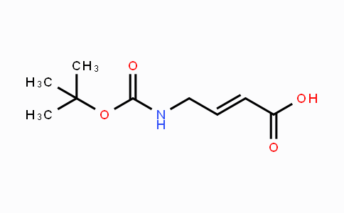 CAS No. 180913-22-8, trans 4-{[(tert-Butoxy)carbonyl]amino}but-2-enoic acid