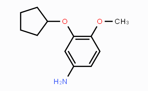 CAS No. 154464-26-3, 3-(Cyclopentyloxy)-4-methoxyaniline