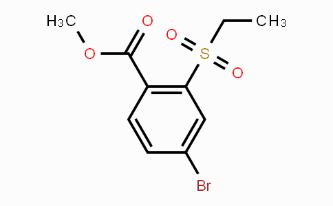 CAS No. 1879052-59-1, 4-Bromo-2-ethanesulfonylbenzoic acid methyl ester
