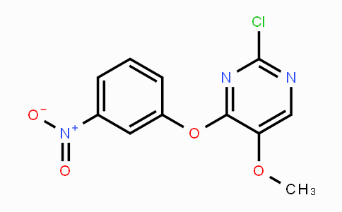 CAS No. 1643967-59-2, 2-Chloro-5-methoxy-4-(3-nitrophenoxy)pyrimidine