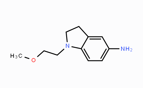 CAS No. 1019579-89-5, 1-(2-Methoxyethyl)-2,3-dihydro-1H-indol-5-ylamine