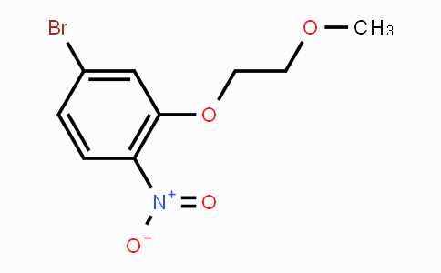 CAS No. 1219730-71-8, 4-Bromo-2-(2-methoxyethoxy)-1-nitro-benzene