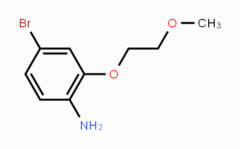 CAS No. 1219730-72-9, 4-Bromo-2-(2-methoxyethoxy)-phenylamine