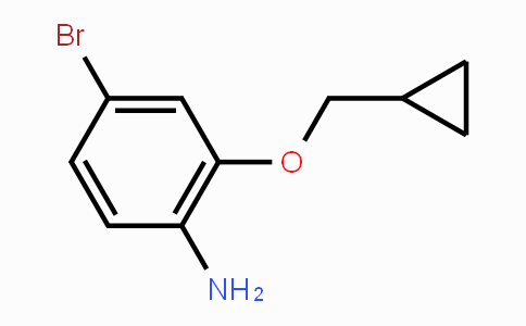 CAS No. 1369781-99-6, 4-Bromo-2-cyclopropylmethoxy-phenylamine