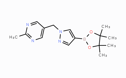 2-Methyl-5-[4-(4,4,5,5-tetramethyl-[1,3,2]dioxaborolan-2-yl)-pyrazol-1-ylmethyl]-pyrimidine