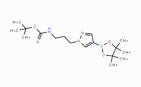 CAS No. 1613643-02-9, {3-[4-(4,4,5,5-Tetramethyl-[1,3,2]dioxaborolan-2-yl)-pyrazol-1-yl]-propyl}-carbamic acid tert-butyl ester