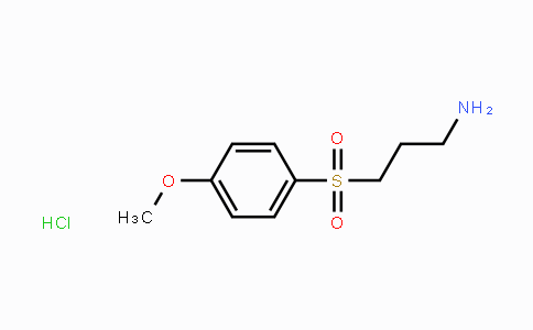 CAS No. 2205383-81-7, 3-(4-Methoxybenzenesulfonyl)-propylamine hydrochloride