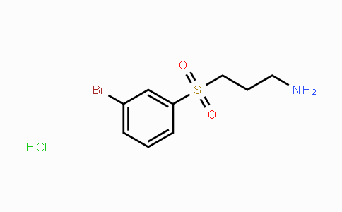 CAS No. 2206609-45-0, 3-(3-Bromobenzenesulfonyl)-propylamine hydrochloride