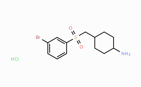 CAS No. 2202948-83-0, 4-(3-Bromobenzenesulfonylmethyl)-cyclohexylamine hydrochloride