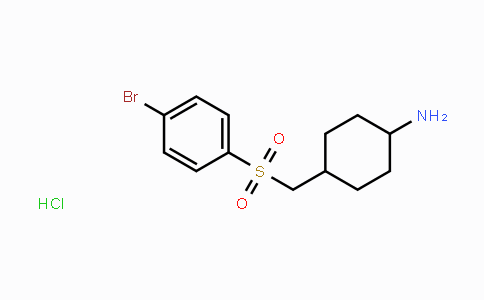 CAS No. 2206609-50-7, 4-(4-Bromobenzenesulfonylmethyl)-cyclohexylamine hydrochloride