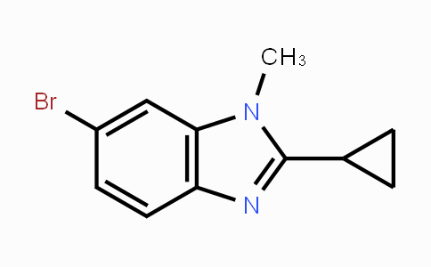 CAS No. 1447910-80-6, 6-Bromo-2-cyclopropyl-1-methyl-1H-benzoimidazole