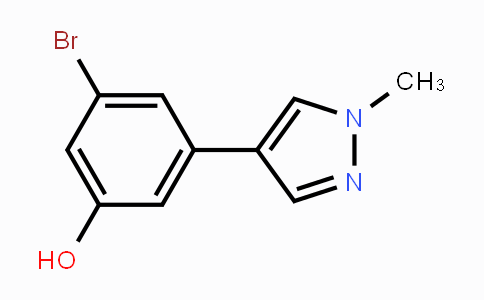 CAS No. 1534350-53-2, 3-Bromo-5-(1-methyl-1H-pyrazol-4-yl)-phenol