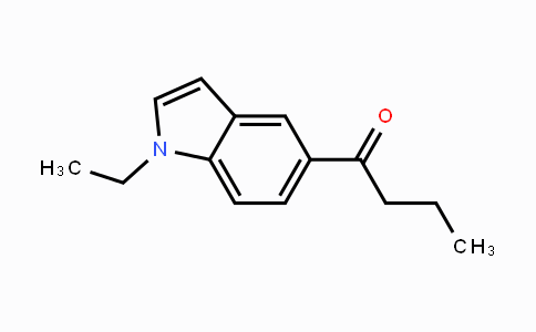 CAS No. 1426528-36-0, 1-(1-Ethyl-1H-indol-5-yl)-butan-1-one