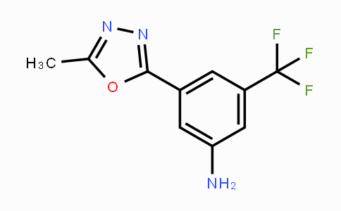 CAS No. 1683551-66-7, 3-(5-Methyl-[1,3,4]oxadiazol-2-yl)-5-trifluoromethylphenylamine