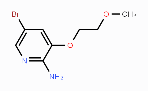 CAS No. 947249-15-2, 5-Bromo-3-(2-methoxyethoxy)-pyridin-2-ylamine