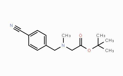 CAS No. 1246526-88-4, tert-Butyl N-(4-cyanobenzyl)-N-methylglycinate
