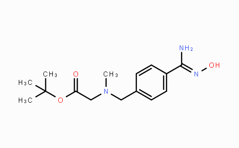 CAS No. 1246526-89-5, tert-Butyl N-{4-[amino(hydroxyimino)methyl]benzyl}-N-methylglycinate