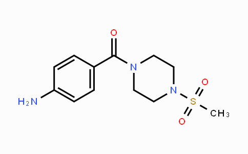CAS No. 916737-91-2, (4-Aminophenyl)-(4-methanesulfonyl-piperazin-1-yl)-methanone