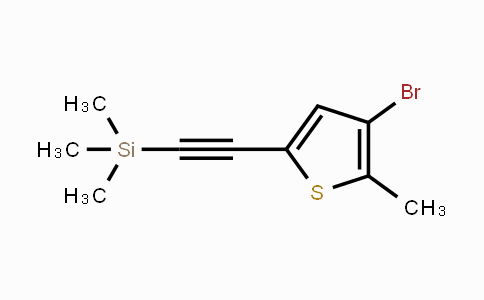 CAS No. 348639-14-5, 3-Bromo-2-methyl-5-trimethylsilylethynylthiophene