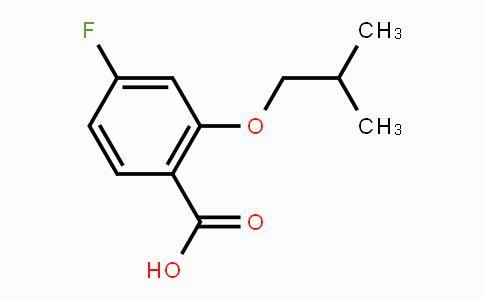CAS No. 1443352-57-5, 4-Fluoro-2-isobutoxybenzoic acid