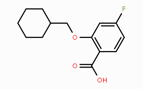 CAS No. 1960998-34-8, 2-Cyclohexylmethoxy-4-fluorobenzoic acid