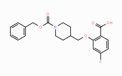 CAS No. 2208139-26-6, 4-(2-Carboxy-5-fluorophenoxymethyl)-piperidine-1-carboxylic acid benzyl ester