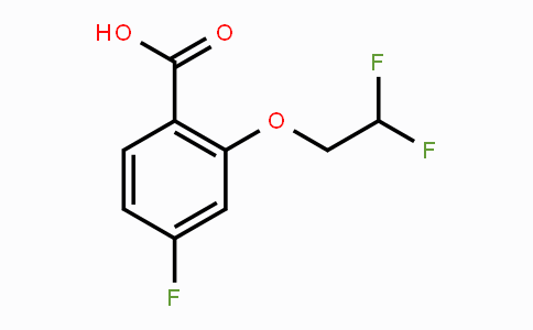 CAS No. 1690451-05-8, 2-(2,2-Difluoroethoxy)-4-fluorobenzoic acid