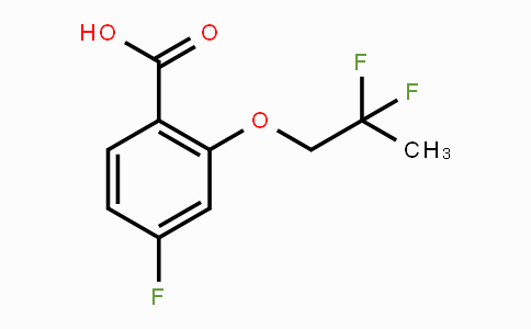 CAS No. 2158482-07-4, 2-(2,2-Difluoro-propoxy)-4-fluoro-benzoic acid
