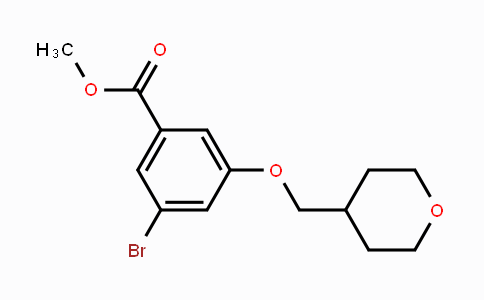CAS No. 1948233-82-6, 3-Bromo-5-(tetrahydropyran-4-ylmethoxy)-benzoic acid methyl ester