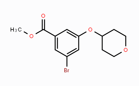 CAS No. 1948234-12-5, 3-Bromo-5-(tetrahydropyran-4-yloxy)benzoic acid methyl ester