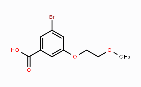 CAS No. 1596899-07-8, 3-Bromo-5-(2-methoxyethoxy)-benzoic acid