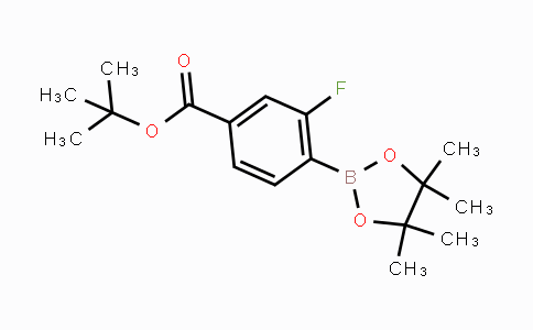 CAS No. 1980783-92-3, 3-Fluoro-4-(4,4,5,5-tetramethyl-[1,3,2]dioxaborolan-2-yl)-benzoic acid tert-butyl ester