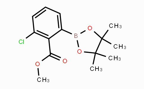 CAS No. 1980783-96-7, 2-Chloro-6-(4,4,5,5-tetramethyl-[1,3,2]dioxaborolan-2-yl)-benzoic acid methyl ester