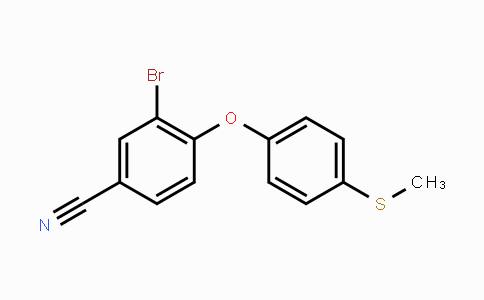 CAS No. 1555598-89-4, 3-Bromo-4-(4-methylsulfanylphenoxy)benzonitrile
