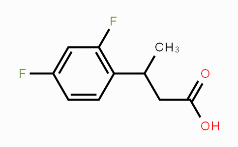CAS No. 1042815-69-9, 3-(2,4-Difluorophenyl)butanoic acid