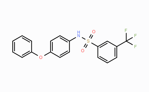 CAS No. 292867-24-4, N-(4-Phenoxyphenyl)-3-trifluoromethylbenzenesulfonamide