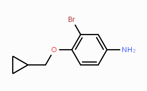 CAS No. 1250293-03-8, 3-Bromo-4-cyclopropylmethoxyphenylamine