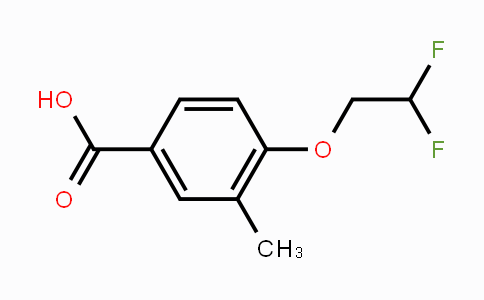 CAS No. 1373864-75-5, 4-(2,2-Difluoroethoxy)-3-methylbenzoic acid
