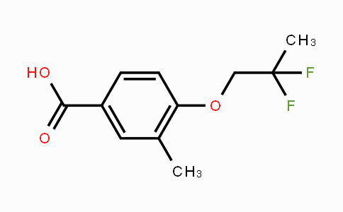 CAS No. 1476027-91-4, 4-(2,2-Difluoropropoxy)-3-methylbenzoic acid