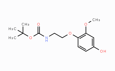 CAS No. 887353-54-0, [2-(4-Hydroxy-2-methoxyphenoxy)ethyl]carbamic acid tert-butyl ester