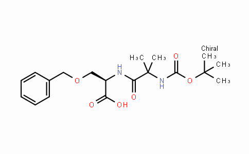 CAS No. 159634-89-6, (R)-3-(Benzyloxy)-2-(2-((tert-butoxycarbonyl)amino)-2-methylpropanamido)propanoic acid