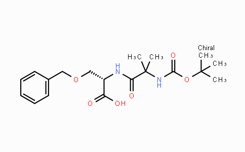 CAS No. 1026088-60-7, (S)-3-(Benzyloxy)-2-(2-((tert-butoxycarbonyl)amino)-2-methylpropanamido)propanoic acid