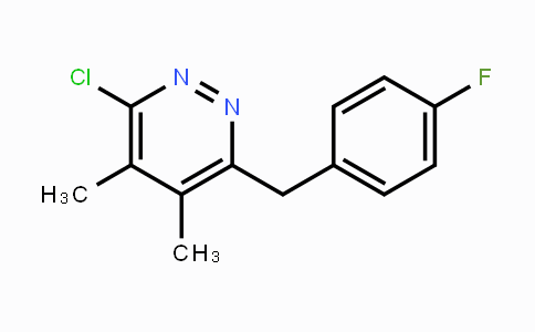 CAS No. 1057682-70-8, 3-Chloro-6-(4-fluorobenzyl)-4,5-dimethylpyridazine