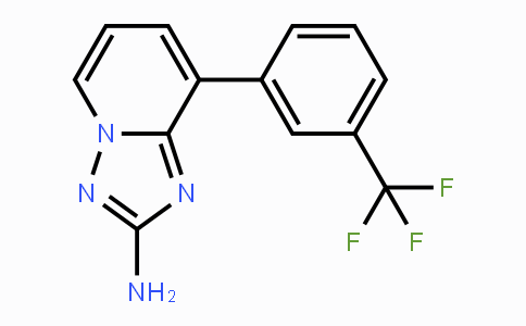 CAS No. 1202616-57-6, 8-(3-Trifluoromethylphenyl)-[1,2,4]triazolo[1,5-a]pyridin-2-ylamine