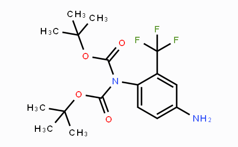 CAS No. 1089725-60-9, C,C'-Bis-tert-butyl N-4-amino-2-trifluoromethylphenyl)iminodicarbonate