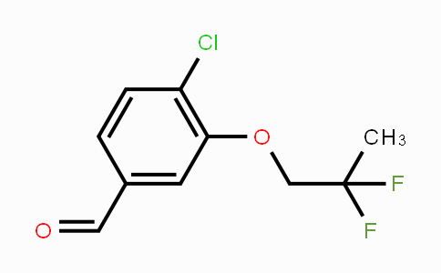 CAS No. 2169426-50-8, 4-Chloro-3-(2,2-difluoropropoxy)benzaldehyde