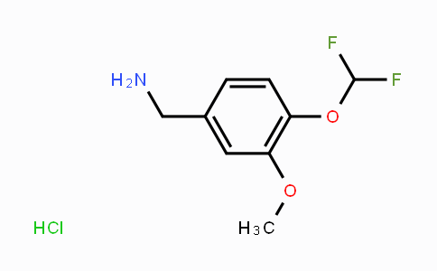 CAS No. 1431966-33-4, 4-Difluoromethoxy-3-methoxybenzylamine hydrochloride