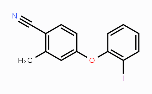 CAS No. 1520666-05-0, 4-(2-Iodophenoxy)-2-methylbenzonitrile