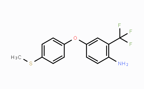 CAS No. 74159-79-8, 4-(4-Methylsulfanylphenoxy)-2-trifluoromethylphenylamine